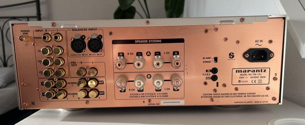 Marantz PM11 S1, Zo goed als nieuw, 60 tot 120 watt, Stereo, Ophalen