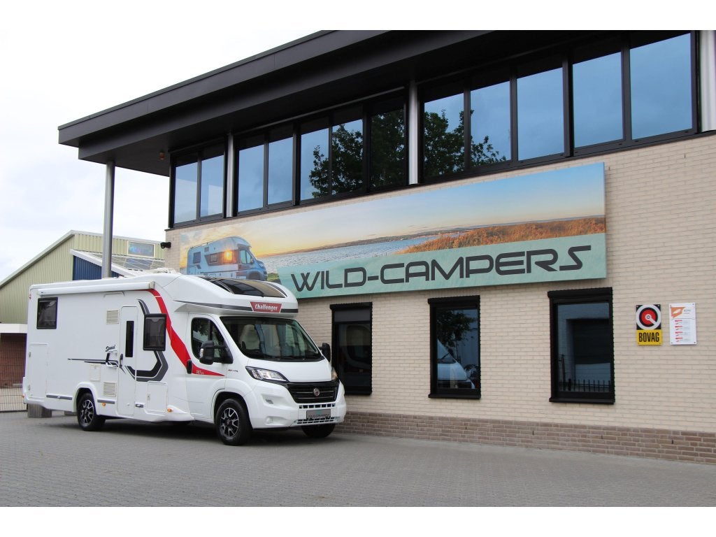 Challenger Graphite 387GA - EURO6 - ENKELE BEDDEN + HEFBED, Ringverwarming, Fiat, 7 tot 8 meter, Bedrijf
