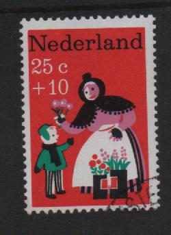 ‹(•¿•)› nl k0603 nvph 897 kinderzegel, Ophalen of Verzenden, Na 1940, Gestempeld