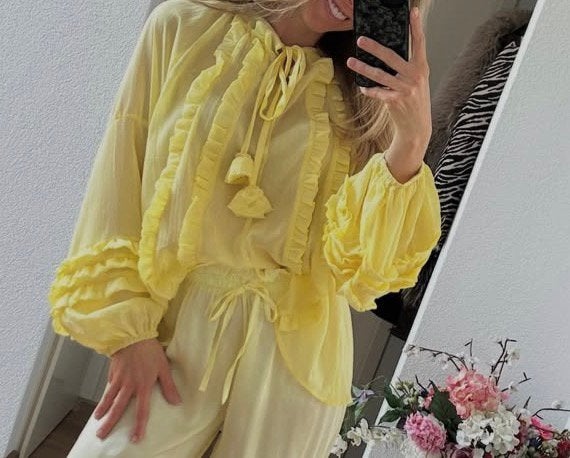 GARCONNE tuniek geel Ibizastyle mt TU, Kleding | Dames, Blouses en Tunieken, Nieuw, Geel, Verzenden