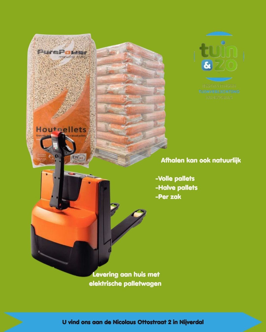 Houtpellets PurePower, 6 m³ of meer, Ophalen of Verzenden