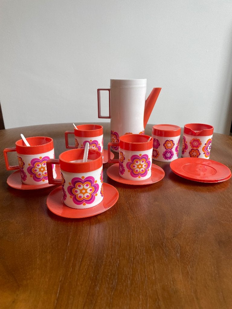 Retro thee servies setje speelgoed voor kinderen, Ophalen of Verzenden, Overige materialen, Overige stijlen, Overige typen