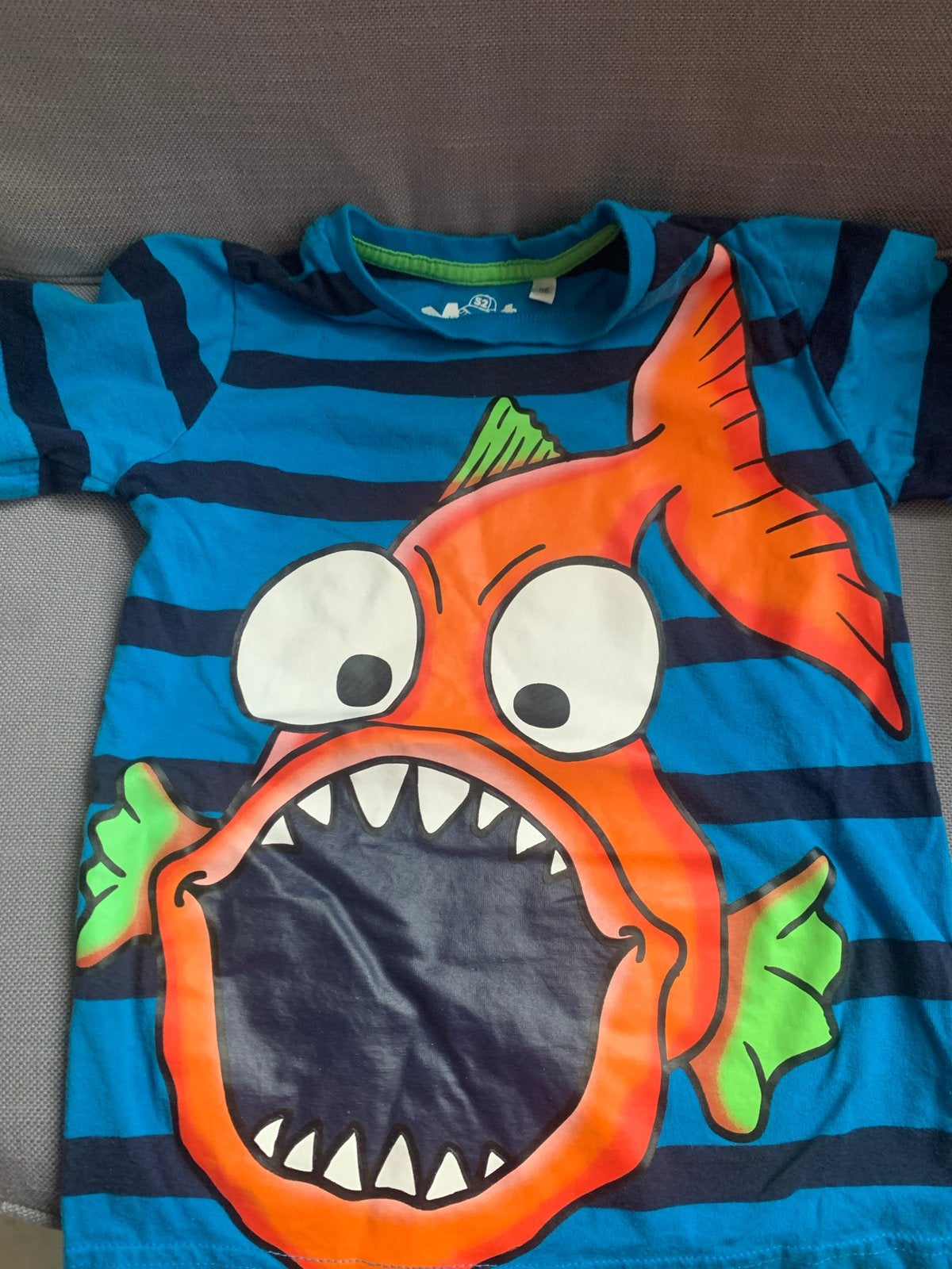 Palomino T-shirt met visprint - Maat 116,als nieuw, Kinderen en Baby's, Kinderkleding | Maat 116, Ophalen, Zo goed als nieuw, Jongen