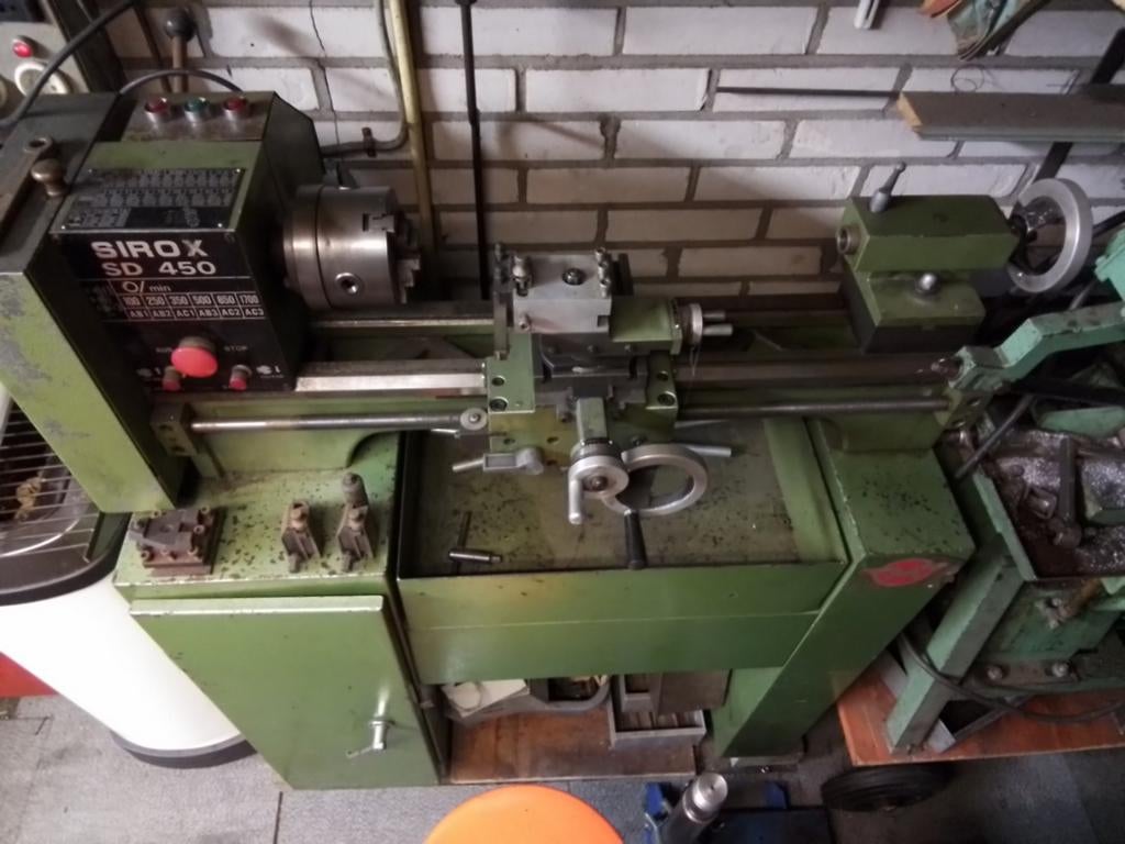 Sirox SD 450 draaibank, Doe-het-zelf en Verbouw, Draaibanken, Ophalen, Gebruikt, Metaaldraaibank