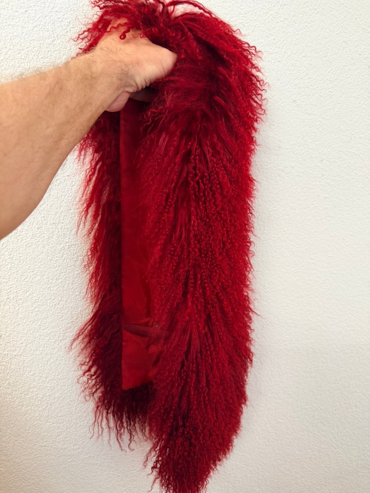 Felrode bontstola van Bandolera - 100% echt bont, Ophalen of Verzenden, Zo goed als nieuw, Maat 46/48 (XL) of groter, Sjaal