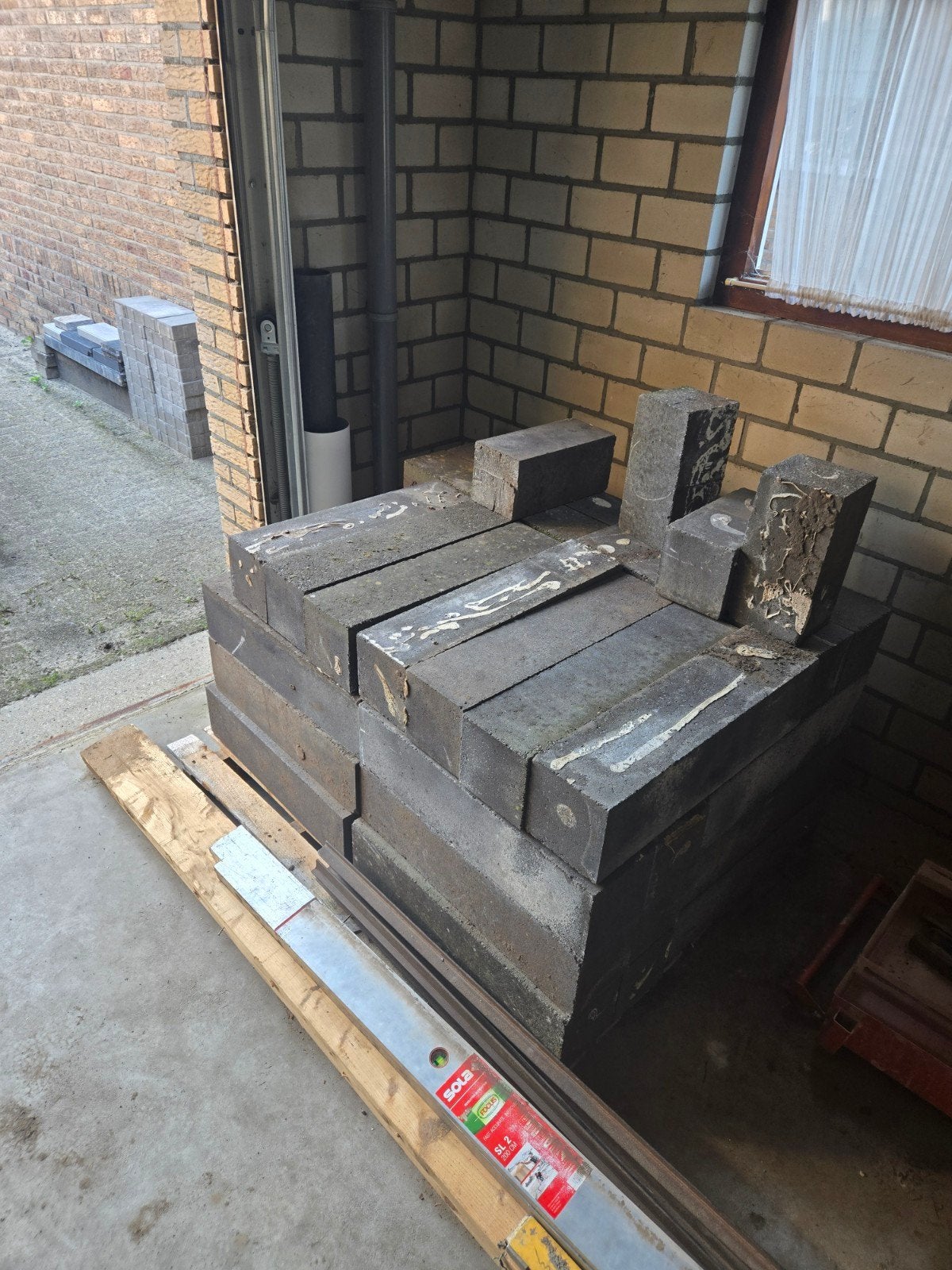 Stapelblokken 60x15x15, Ophalen, Beton, Minder dan 5 m², Overige typen