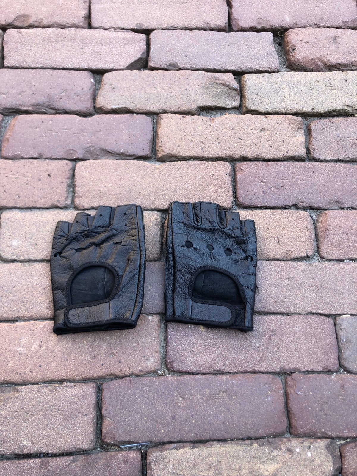 Zwarte vingerloze handschoenen - ALLRIGHT, Heren, Ophalen of Verzenden, Zo goed als nieuw, L