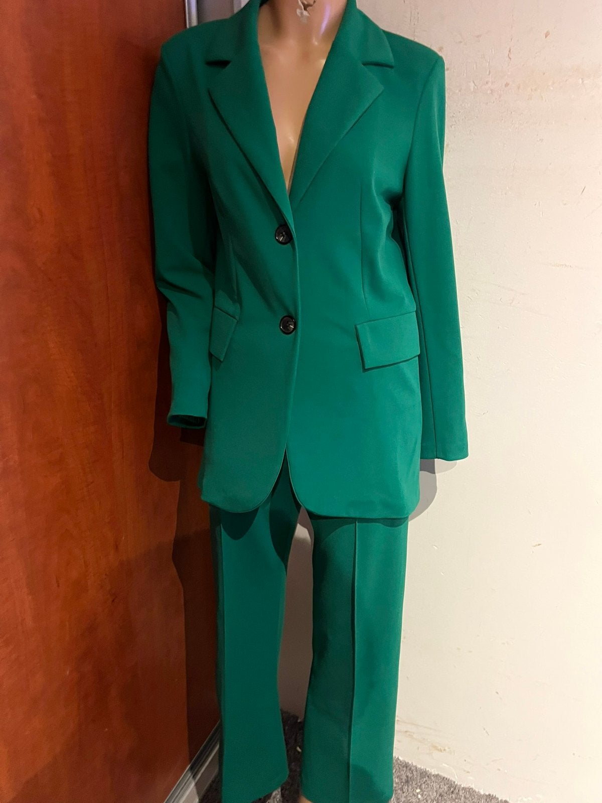 Ambika set jas s broek l zgan VALT  SAMEN ALS M, Kleding | Dames, Maat 38/40 (M), Kostuum of Pak, Ophalen of Verzenden, Zo goed als nieuw