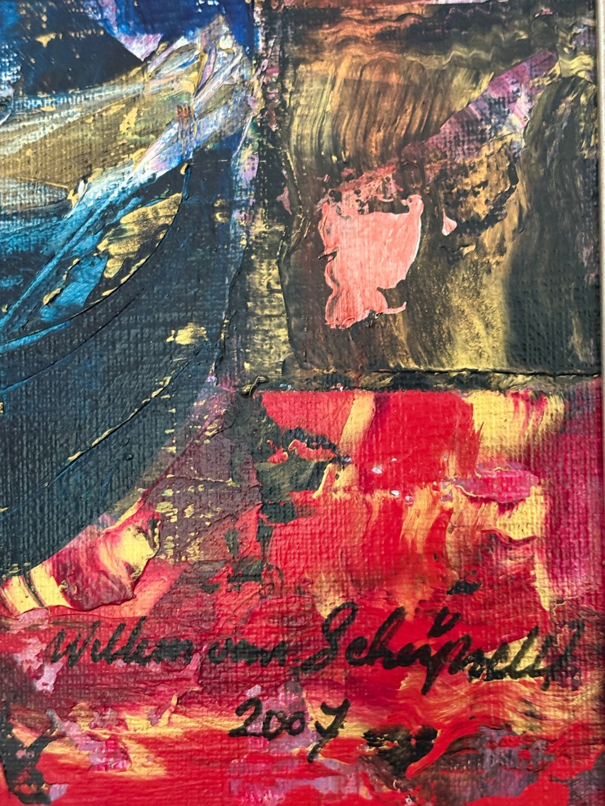 Foto 2 van Schilderij 'Bloemen in vaas' door Willem van Scheijndel