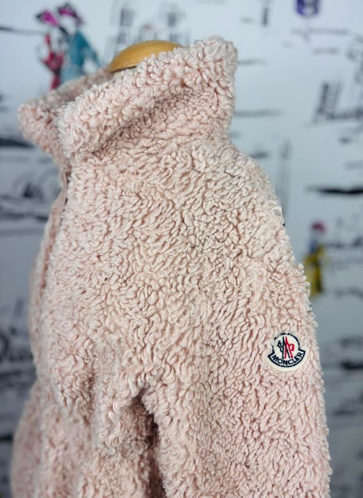 Moncler zachtroze teddy donsjas jas maat 8 (580 euro), Moncler EU, Zo goed als nieuw, Moncler, Customercare@moncler.com