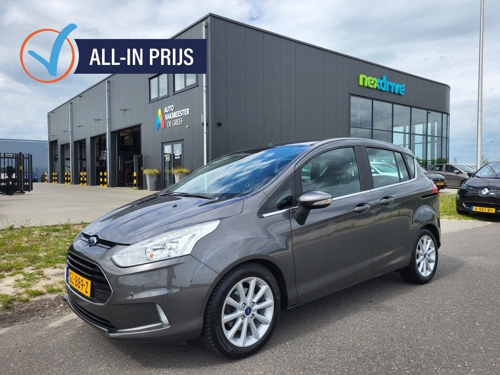 Ford B-MAX 1.0 Ecoboost 100 pk Titanium 2e eigen. Camera tre, Auto's, Ford, Bedrijf, Te koop, B-Max, ABS, Achteruitrijcamera, Airbags