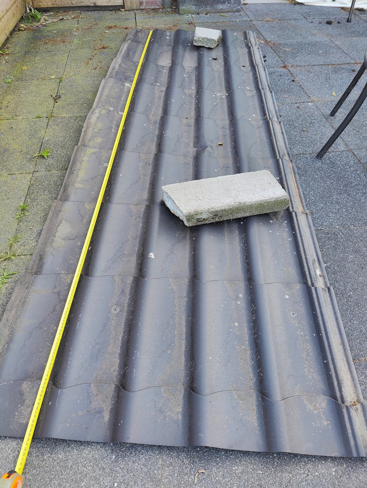1 dakpanplaat, Ophalen, Minder dan 180 cm, Palen