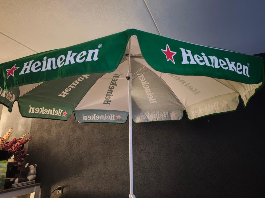 Heineken Parasol (nieuw), Ophalen of Verzenden, Zo goed als nieuw, Verstelbaar