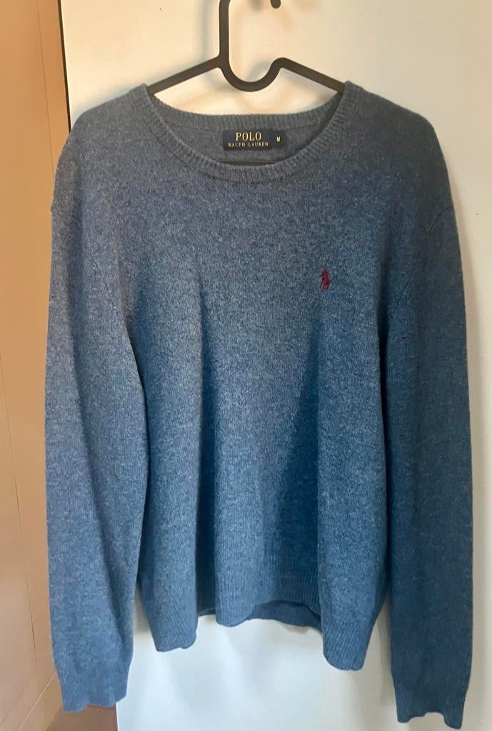 Lamswollen trui Polo Ralph Lauren, Ophalen of Verzenden, Zo goed als nieuw, Maat 48/50 (M), Blauw