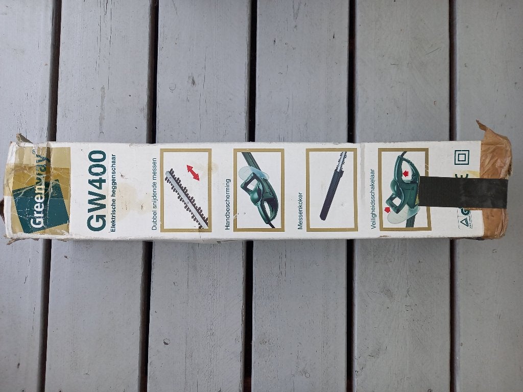 Te koop: Heggenschaar Greenway GW400 / €45,-, Ophalen, Gebruikt, Elektrisch, Greenway