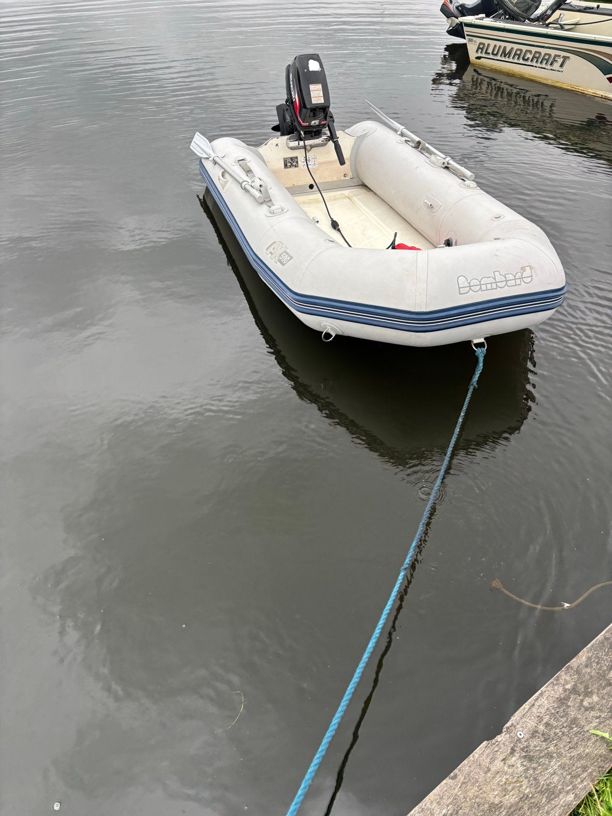 Nette rubberboot met 6pk motor en gratis stalling trailer, Ophalen of Verzenden, Gebruikt