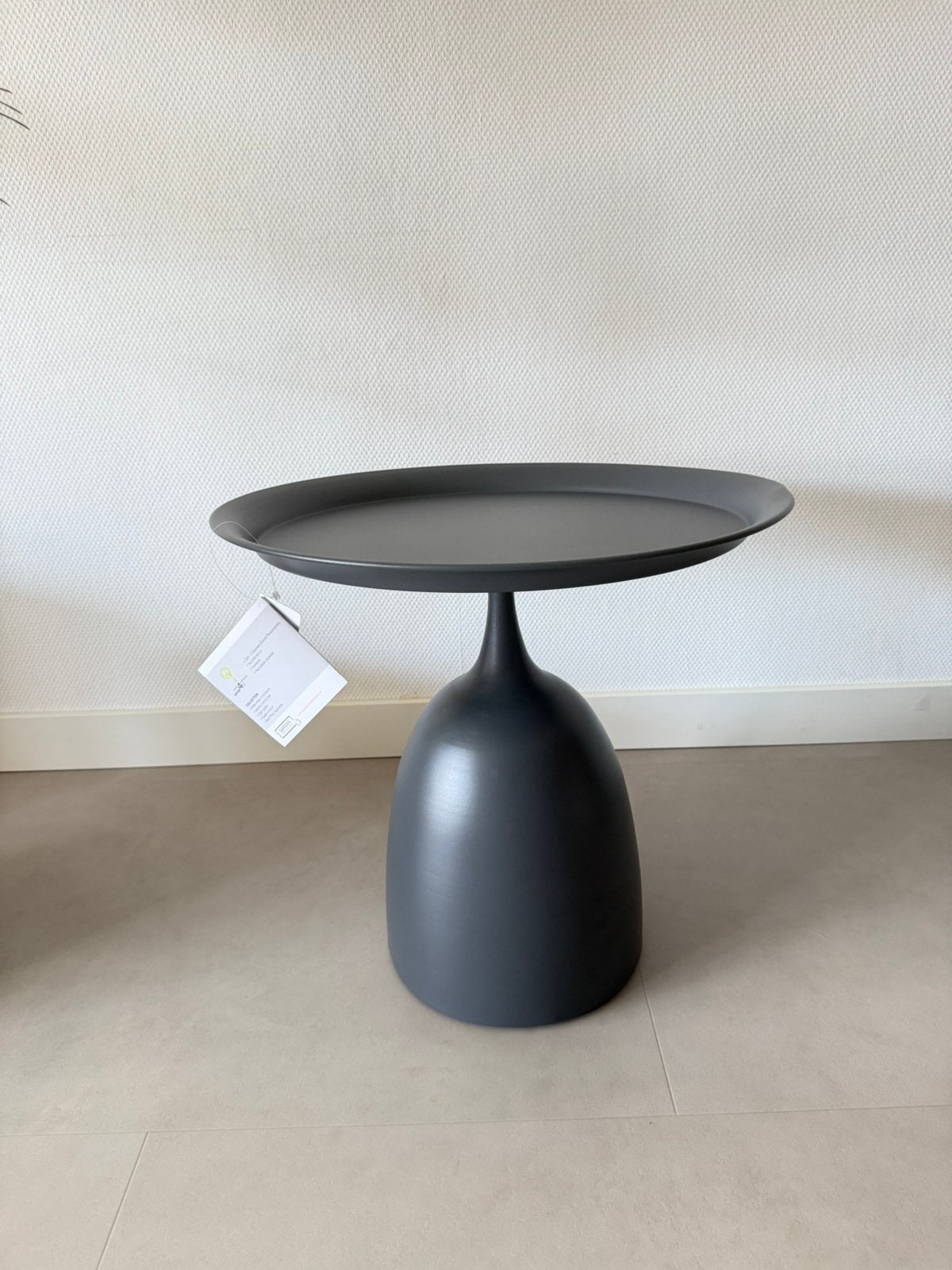 Garden Impressions Mioala Bijzettafel Carbon Black - Ø50xH48, Ophalen of Verzenden, Nieuw, Rond, Aluminium