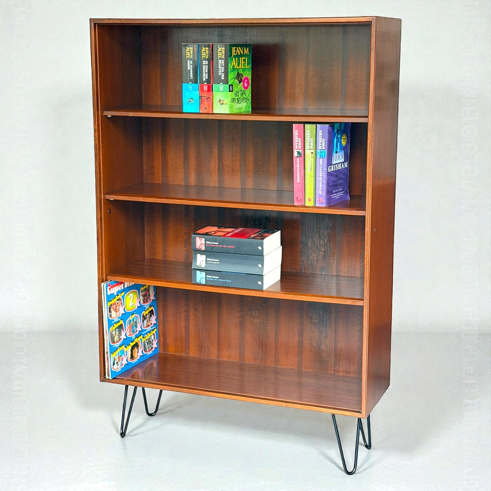 Vintage Formule Kempkes boekenkast | retro boekenkast |, Huis en Inrichting, Kasten | Boekenkasten, Ophalen, Met plank(en), Teakhout