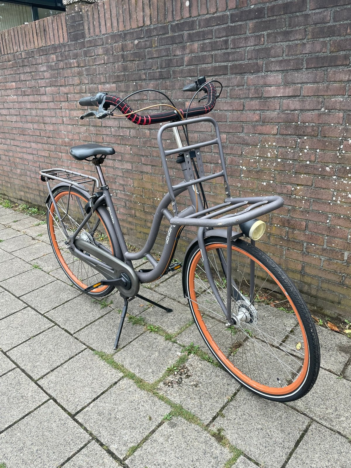 Sparta Lola Jo Damesfiets - Grijs met Oranje Velgen, Sparta, Gebruikt, 47 tot 50 cm, Versnellingen
