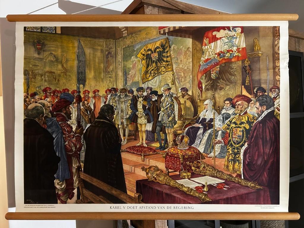 Karel V doet afstand van de troon, Ophalen of Verzenden, Geschiedenis