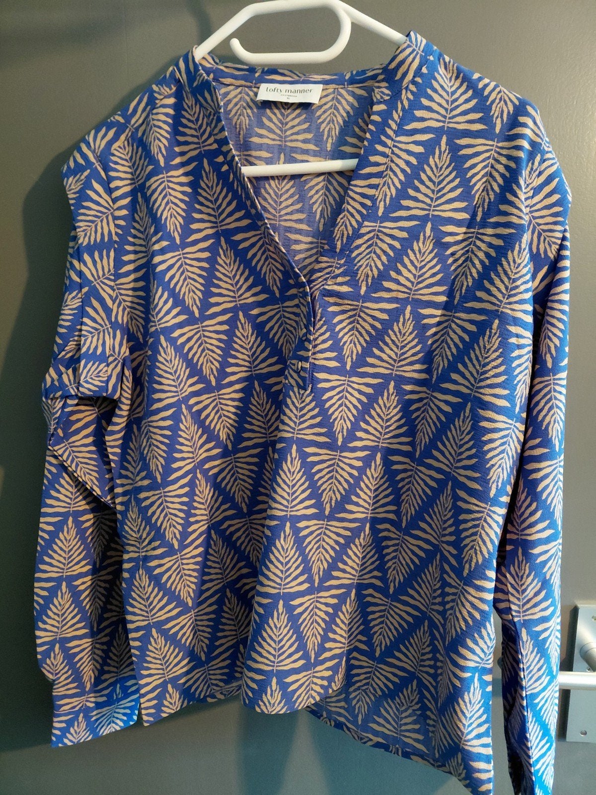 Mooie blouse van Lofty Manner, maat XL, Lofty Manner, Paars, Maat 46/48 (XL) of groter, Ophalen of Verzenden
