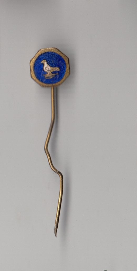 Duif emaille Duiven speldje, Gebruikt, Niet vindbaar, Niet vindbaar, Speldje of Pin