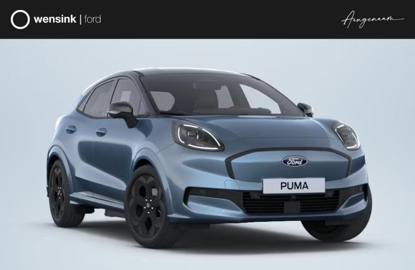 Ford Puma Gen-E BlueCruise Edition 47 kWh €4.400,- Ford Vo, Auto's, Ford, Puma, Blauw, Leder en Stof, Automatische klimaatregeling