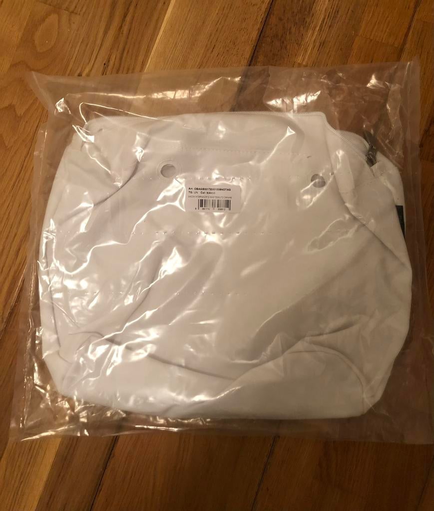 Witte (bianco) canvas binnentas voor de o-bag classic, Ophalen of Verzenden, Nieuw, Wit