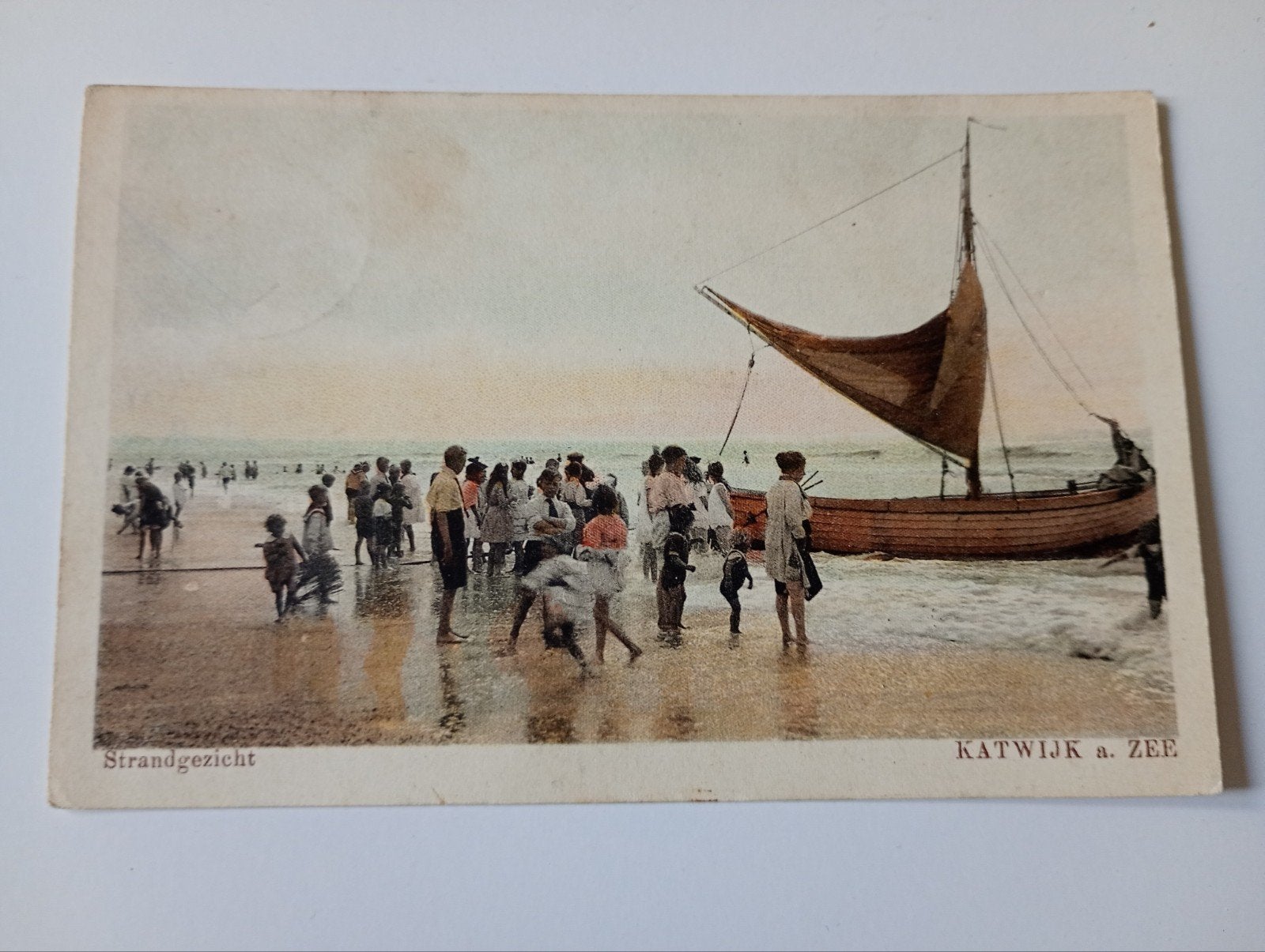Katwijk aan Zee Strandgezicht, Ophalen of Verzenden, Voor 1920, Gelopen, Zuid-Holland