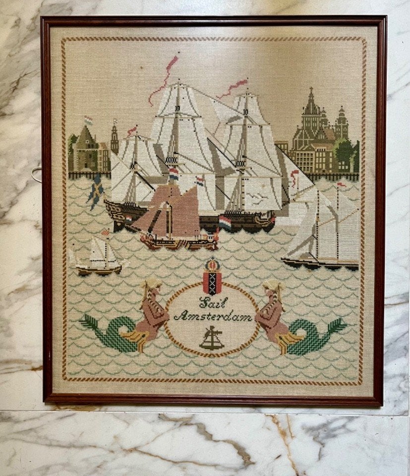 Borduurpatroon Sail Amsterdam - Margriet 32 (1980), Hobby en Vrije tijd, Ophalen of Verzenden, Zo goed als nieuw, Handborduren