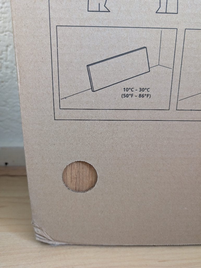 IKEA SÄLJAN werkblad eikenpatroon/laminaat 186x3.8 cm, Ophalen, 150 tot 200 cm, Nieuw, Minder dan 100 cm