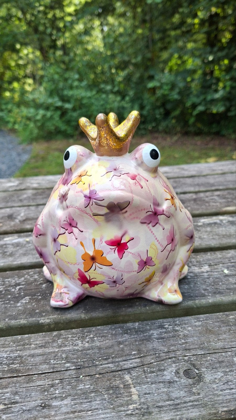 Pomme Pidou Spaarpot Kikker 'Freddy' - Medium, Verzamelen, Spaarpotten, Zo goed als nieuw, Dier, Steen, Aardewerk of Keramiek