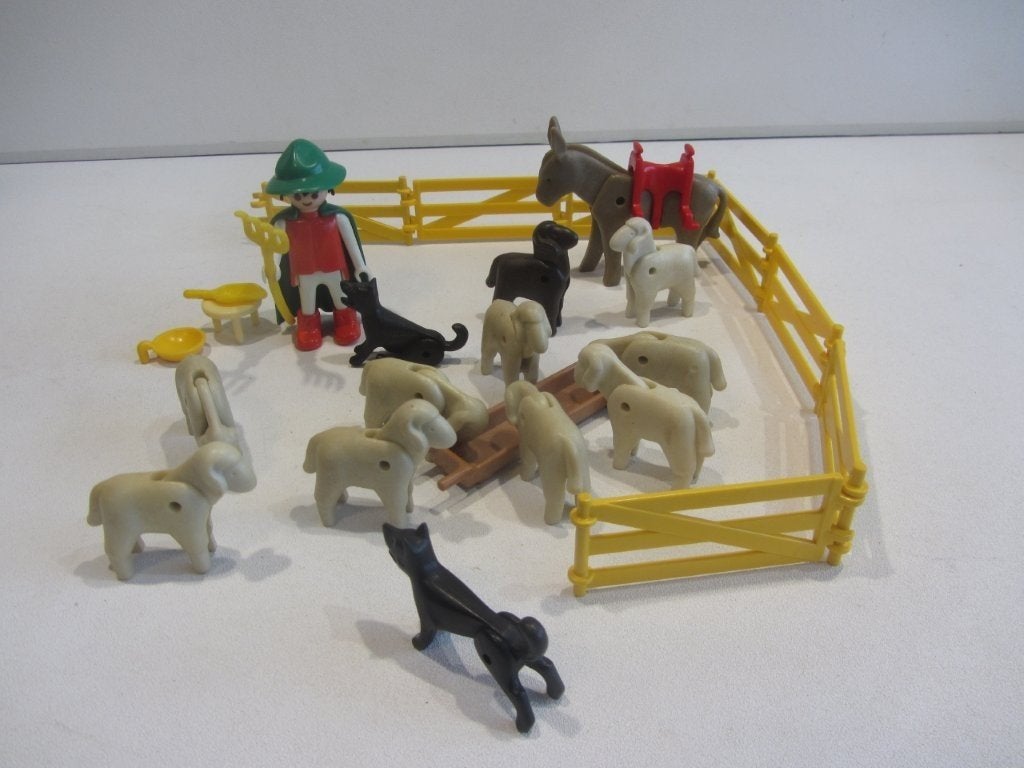 Playmobil  vintage Herder met schapen – 3412, Ophalen of Verzenden, Gebruikt, Losse onderdelen