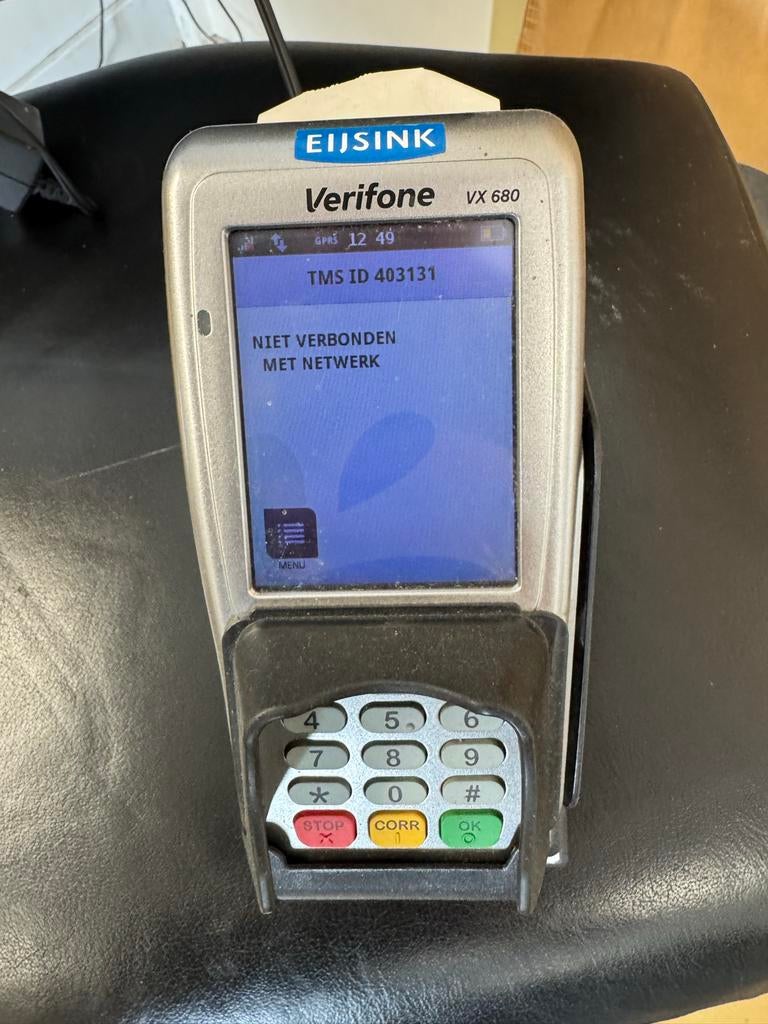 Verifone VX680 Pinterminal + Dock (Eijsink), Ophalen of Verzenden