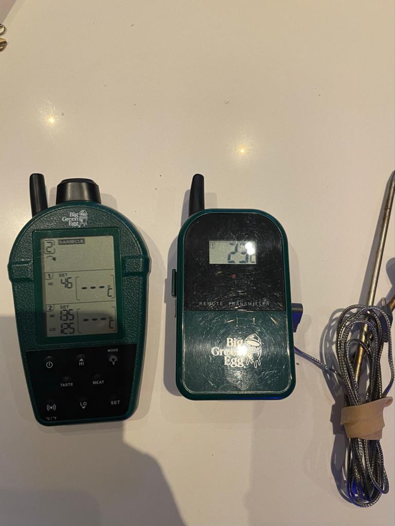 Big Green Egg Draadloze Thermometer Set, Ophalen, Zo goed als nieuw