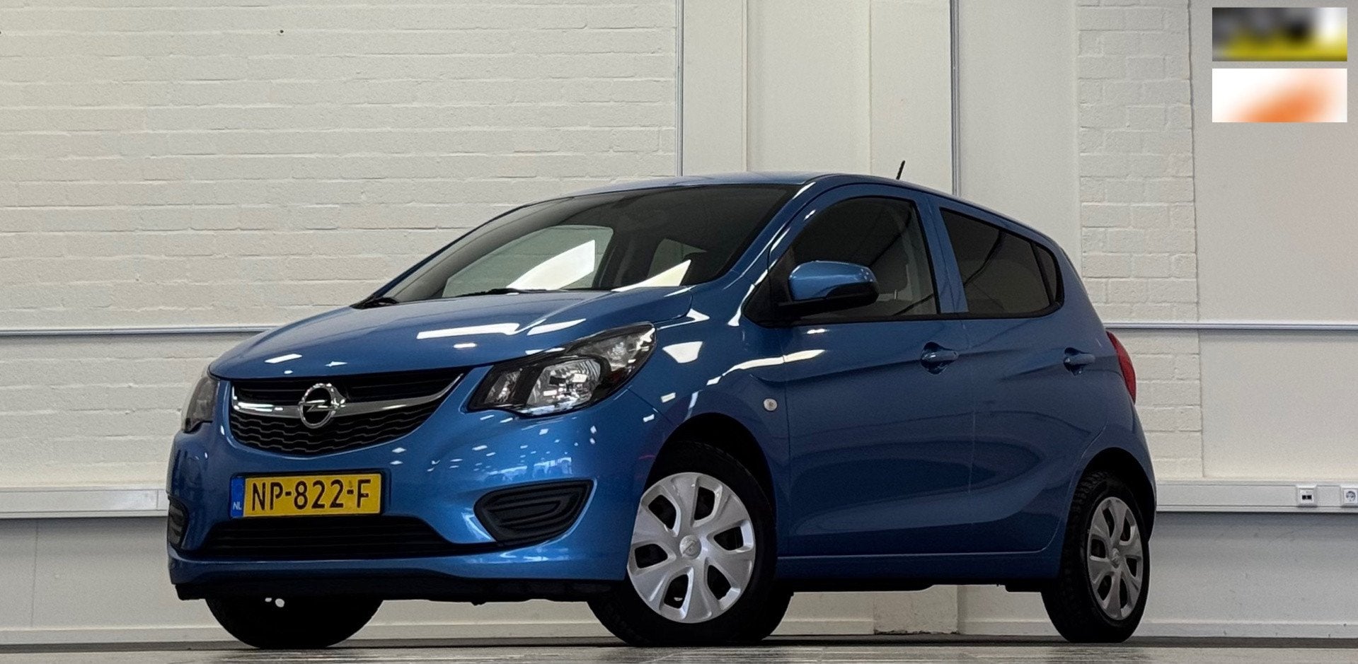 Opel KARL 1.0 ecoFLEX Edition 100% Onderhouden 2e Eigenaar, Auto's, Voorwielaandrijving, Stof, Gebruikt, Blauw
