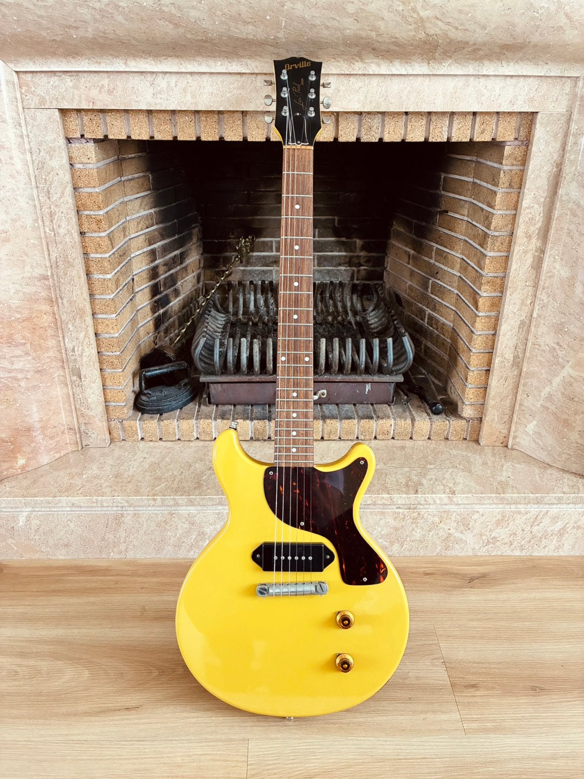 Zeldzame Orville Les Paul Junior Double Cut - Near mint, Ophalen of Verzenden, Zo goed als nieuw, Solid body, Overige merken