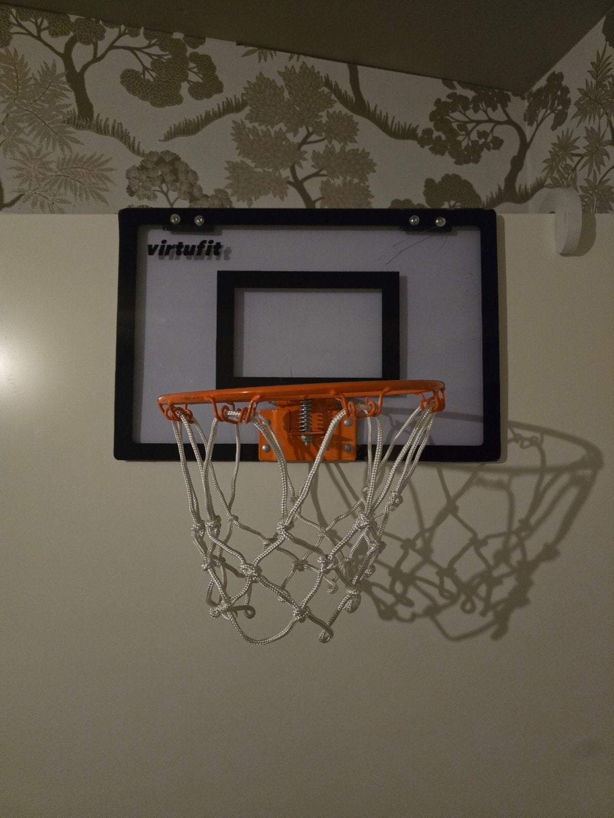 Virtufit mini basketbalring met bal, Sport en Fitness, Ophalen of Verzenden, Gebruikt, Ring, Bord of Paal
