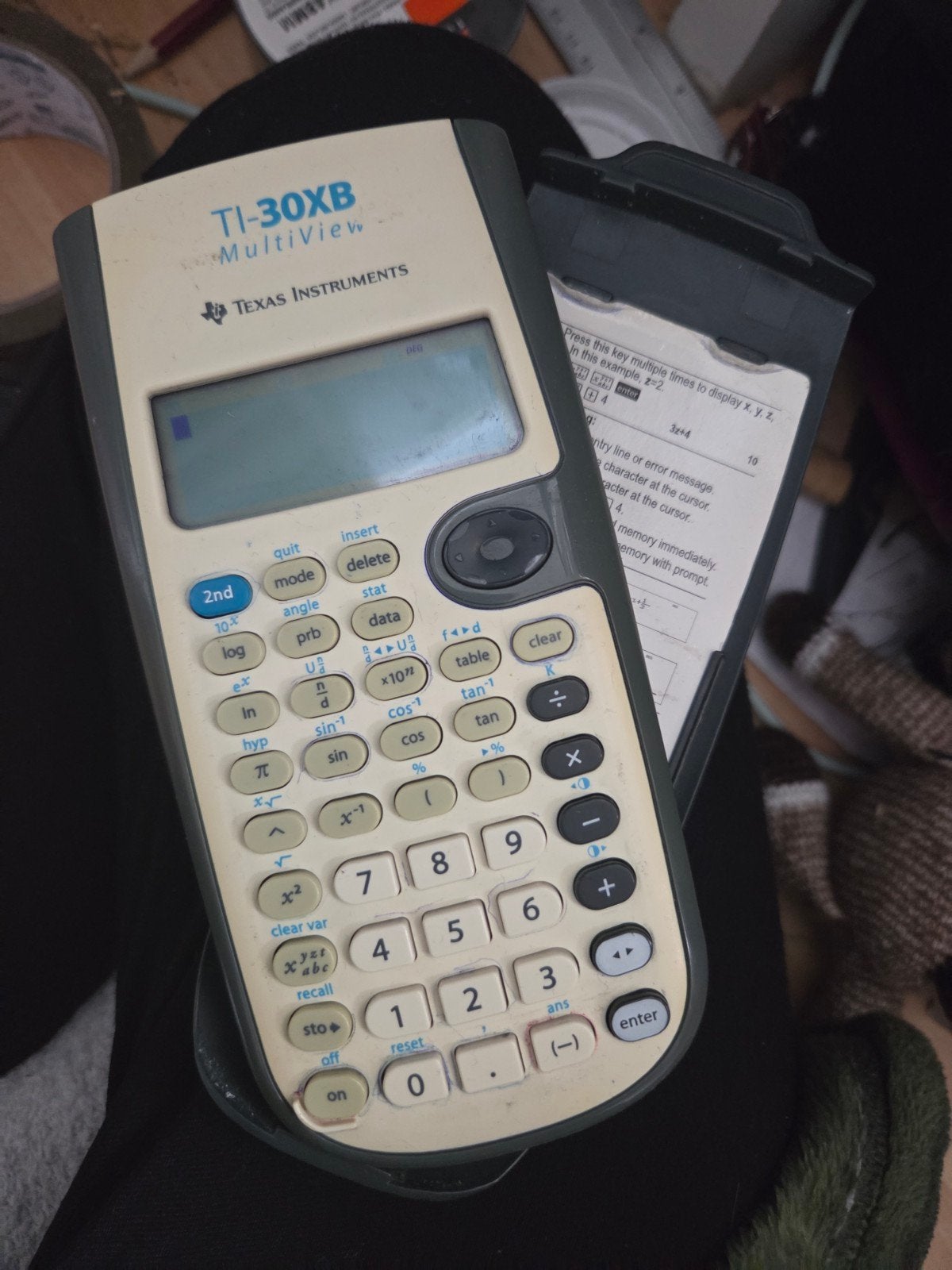 Texas Instruments TI-30XB MultiView, Ophalen, Gebruikt