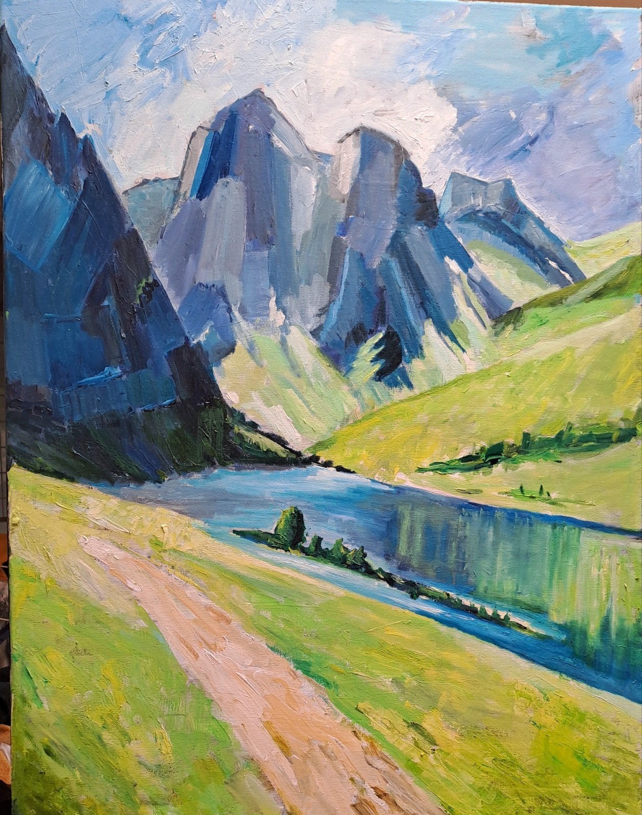 Landschap Tirol, Ophalen of Verzenden