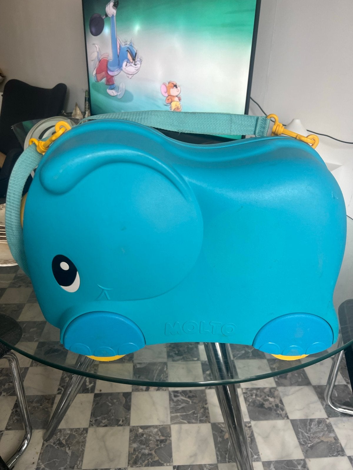 Molto Olifant Kinderkoffer/Rijkoffer - Blauw, Ophalen of Verzenden, Gebruikt, Jongen of Meisje