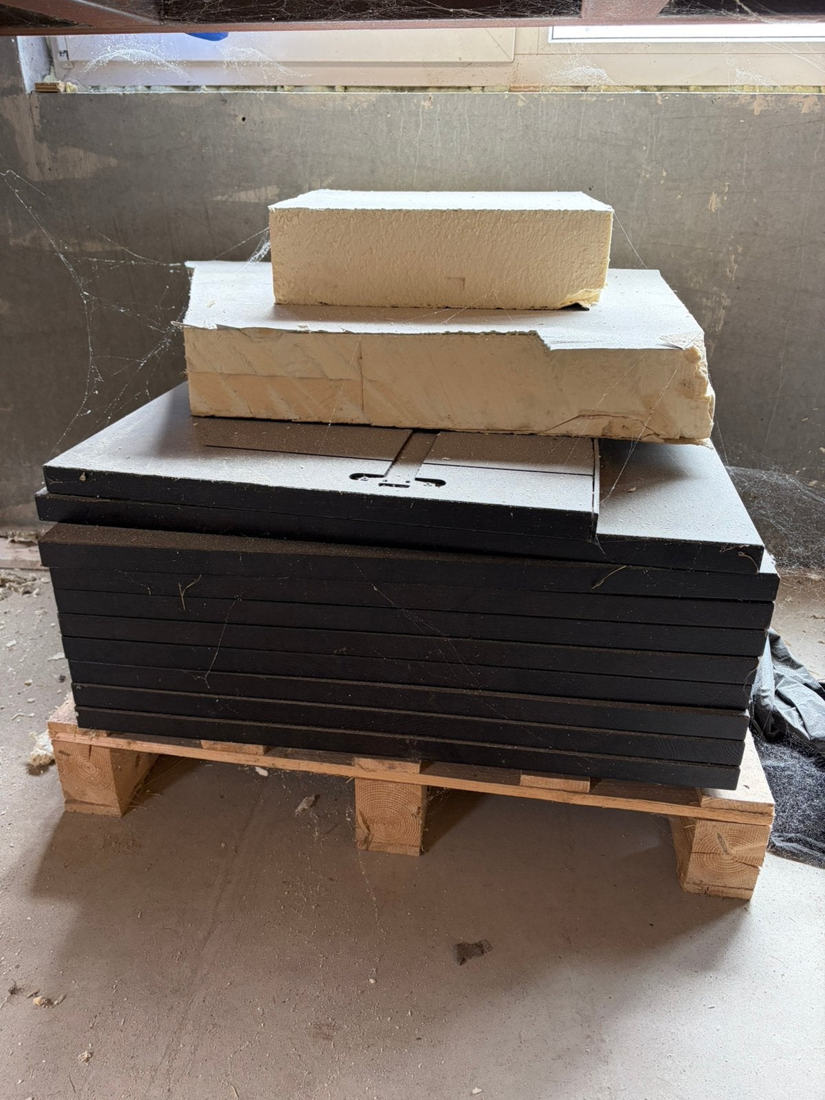 Tafelbladen 70 x 70 massief eiken hout (zwart), Ophalen, Gebruikt, Vierkant, Tot twee personen