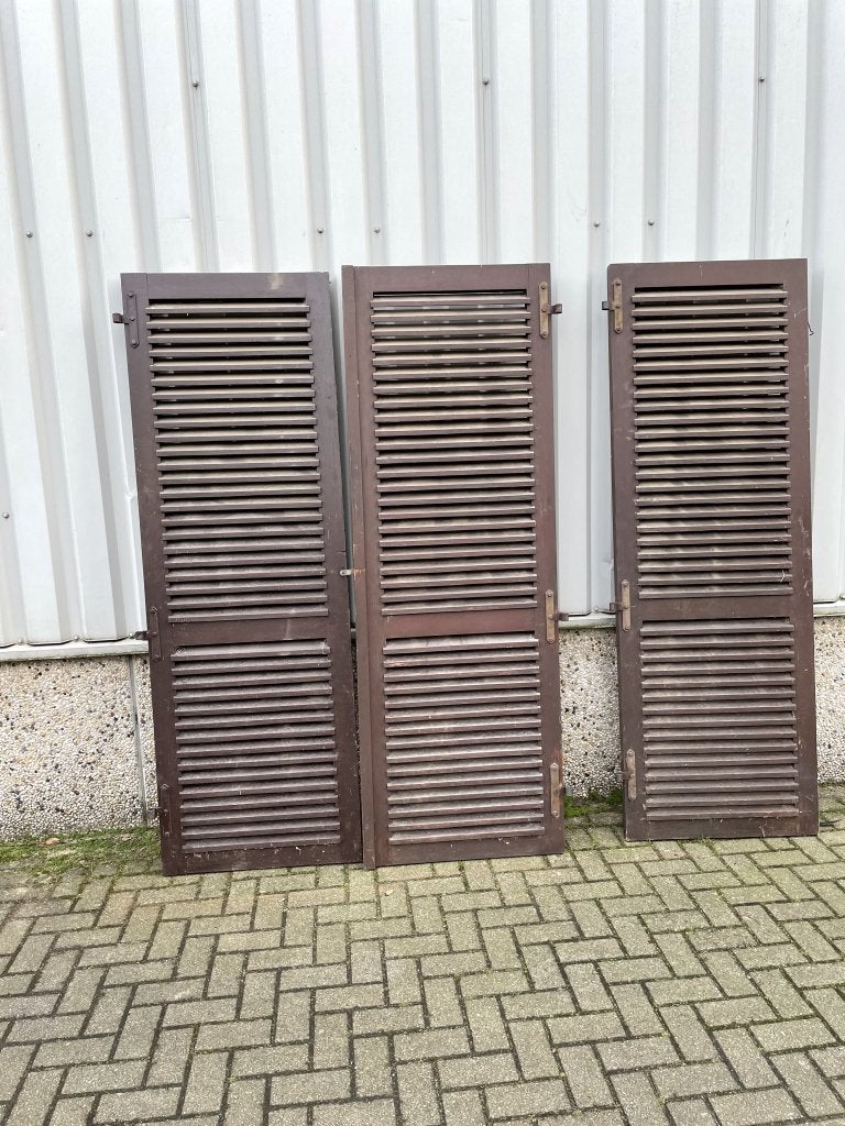 Set van 8 massieve meranti louvreluiken of raamluiken, Doe-het-zelf en Verbouw, La belle porte, Jurgen.hoogenboezem@gmail.com