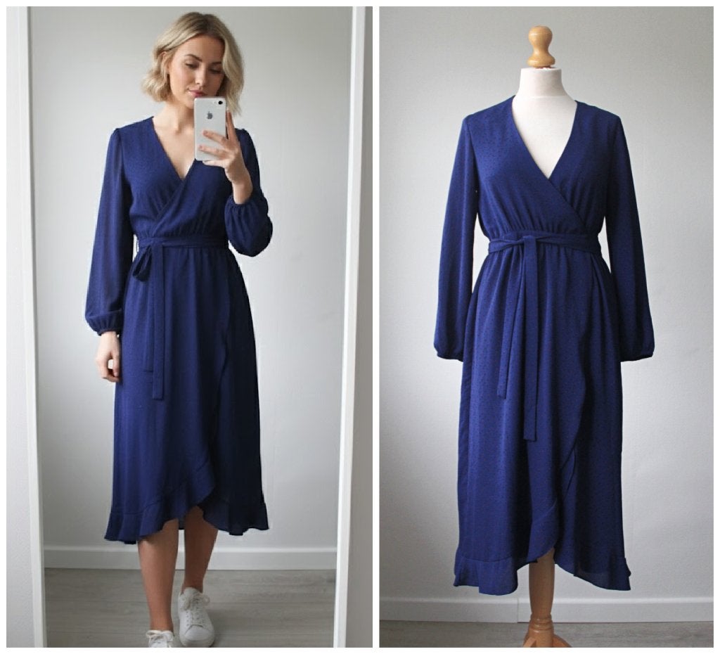 Steps - NIEUW / prachtige koningsblauwe jurk / maat 34, Zo goed als nieuw, Knielengte, Steps, Maat 34 (XS) of kleiner