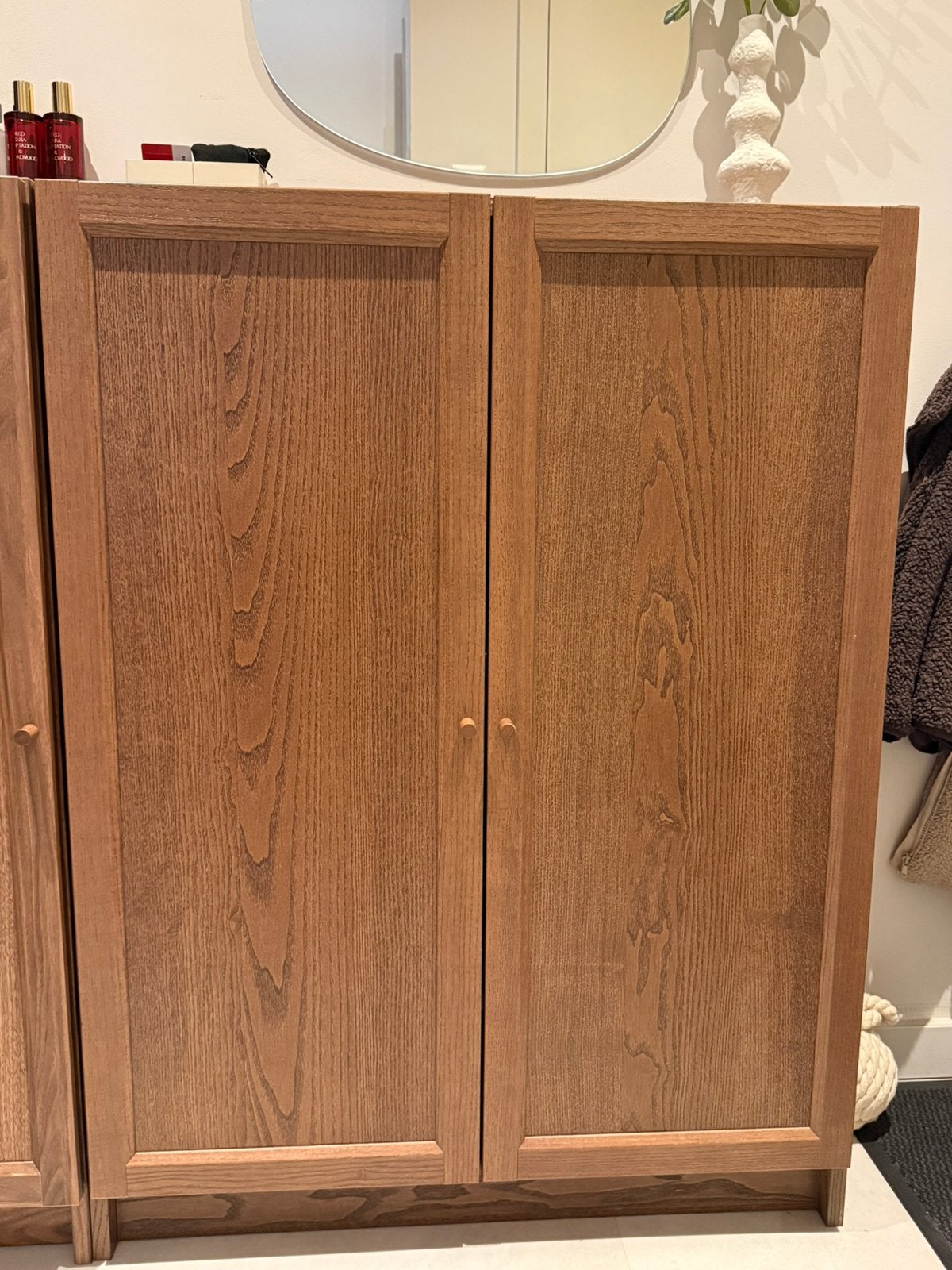 Billy/Oxberg ikea 2x ALLEEN DEUREN TE KOOP walnoot, Ophalen, Zo goed als nieuw