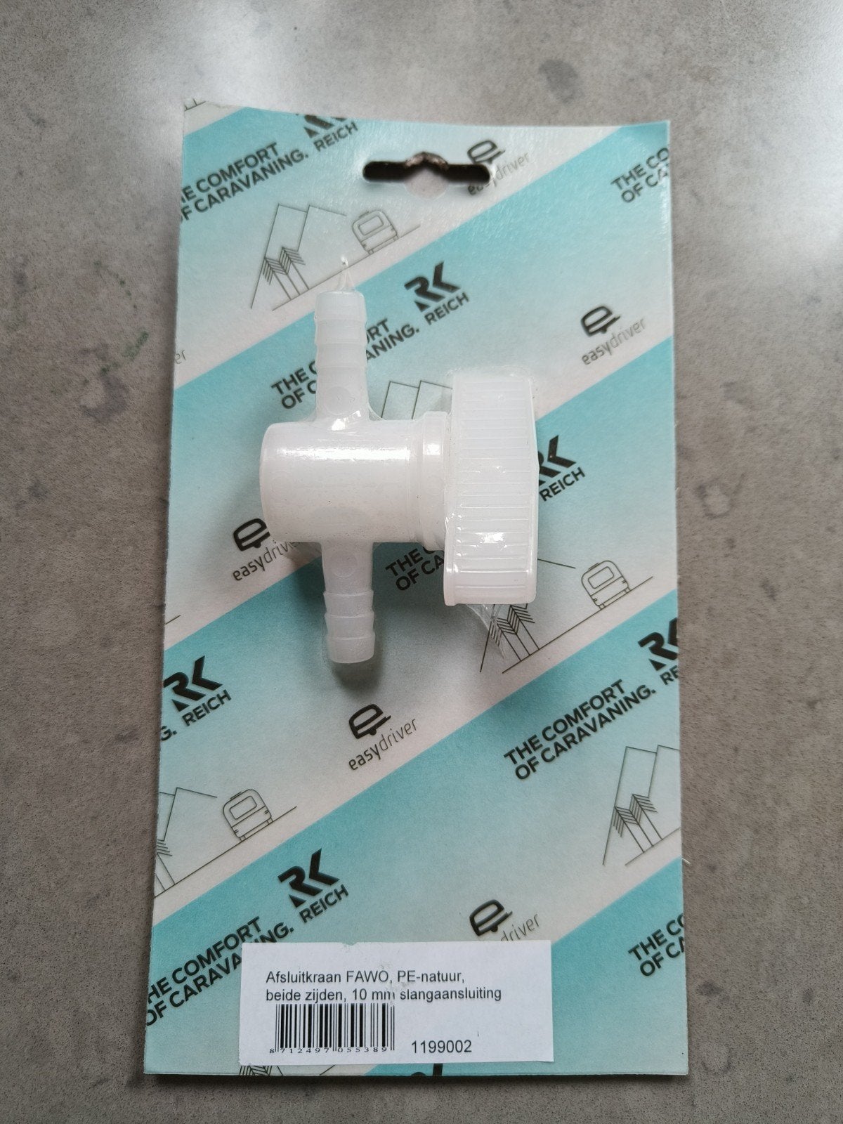 FAWO afsluitkraan 10 mm – caravan/camper – nieuw, Ophalen of Verzenden, Nieuw