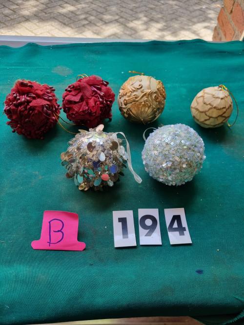 kerstballen glitter papier en stof [b194], Ophalen of Verzenden, 'T Olde Gre-j, Info@toldegrej.nl, Endepoelstraat 20f Didam