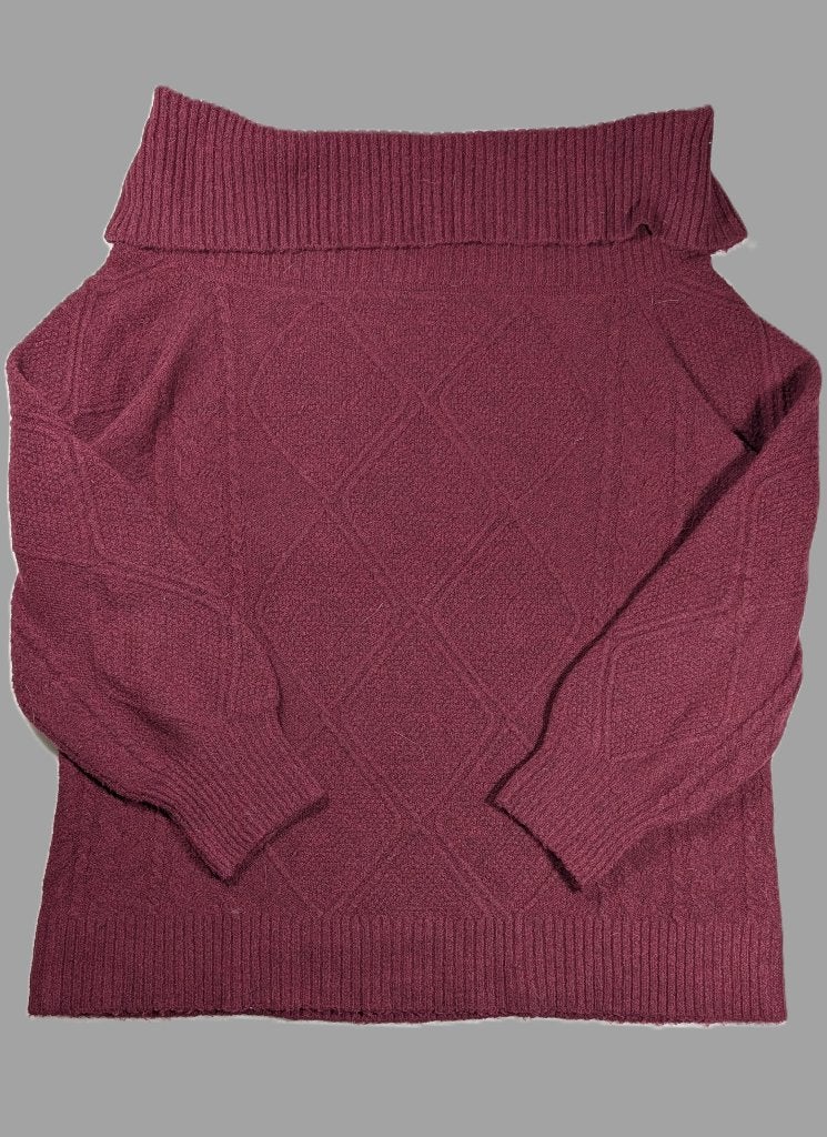 MS Mode trui omslaghals | bordeaux rood | L | ZGAN, Maat 42/44 (L), Ophalen of Verzenden, Zo goed als nieuw, MS Mode