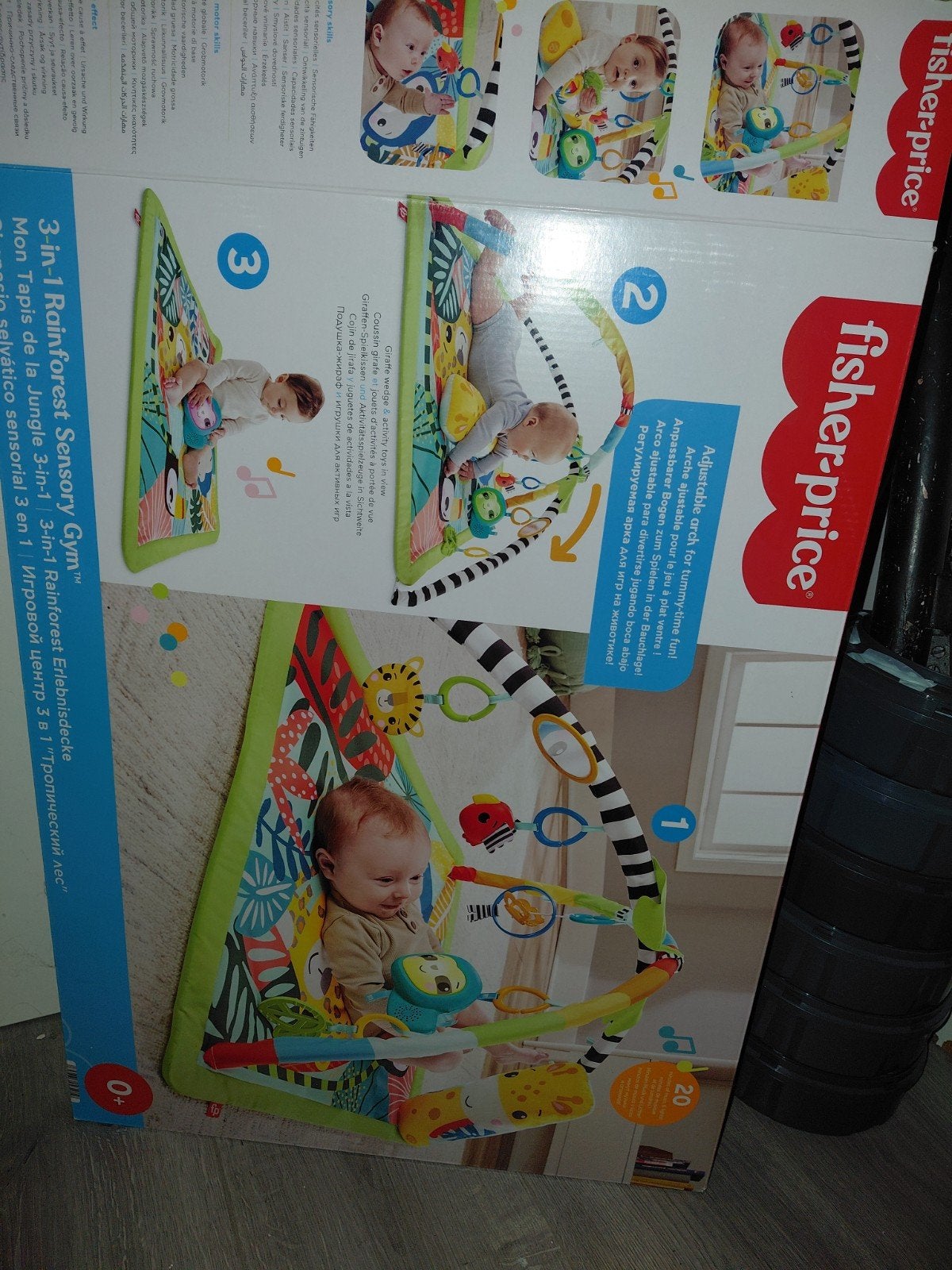 Fisher-Price 3-in-1 Rainforest Sensory Gym Speelkleed, Ophalen, Zo goed als nieuw, Speelkleed