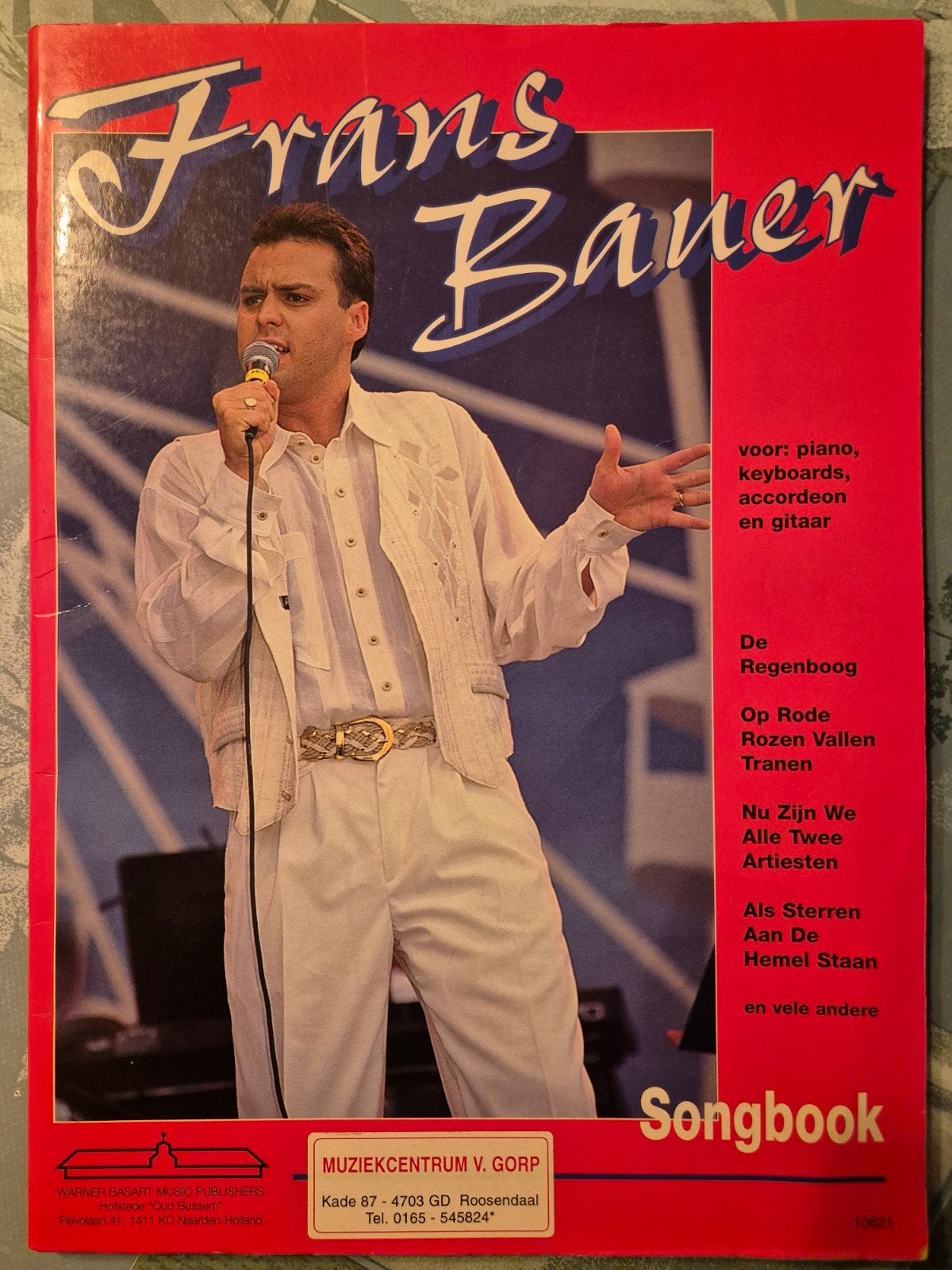 Frans Bauer Songbook voor piano, keyboard, accordeon/gitaar, Gebruikt, Gitaar, Ophalen of Verzenden, Artiest of Componist